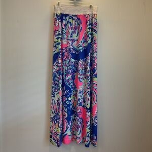 Lilly Pulitzer Nola Beach Maxi Skirt Coastal Retreat L‎